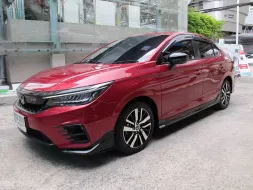 2022 HONDA CITY TURBO 1.0 RS AUTO สีแดง รุ่นTOP ปุ่มSTART วิ่งน้อย 32,119 กม. มือเดียว รถสวยสภาพใหม่