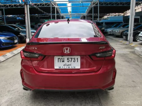 2022 HONDA CITY TURBO 1.0 RS AUTO สีแดง รุ่นTOP ปุ่มSTART วิ่งน้อย 32,119 กม. มือเดียว รถสวยสภาพใหม่