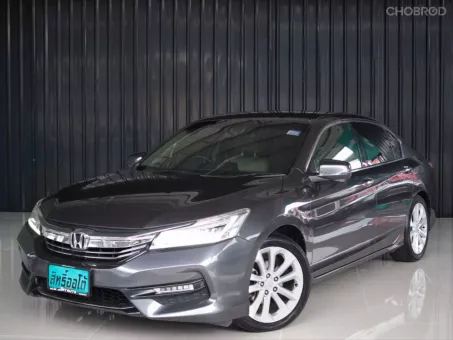 2016 Honda Accord G9 1.5 mnc 2.4 EL เทาดำ -  รุ่นท็อปEL ไมเนอร์เชนจ์ ปี16แท้ รถสวย ฟรีดาวน์